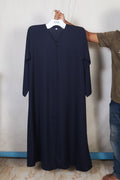 Plain Abaya - Navy Blue