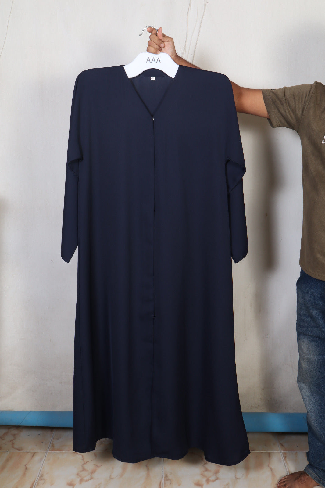 Plain Abaya - Navy Blue