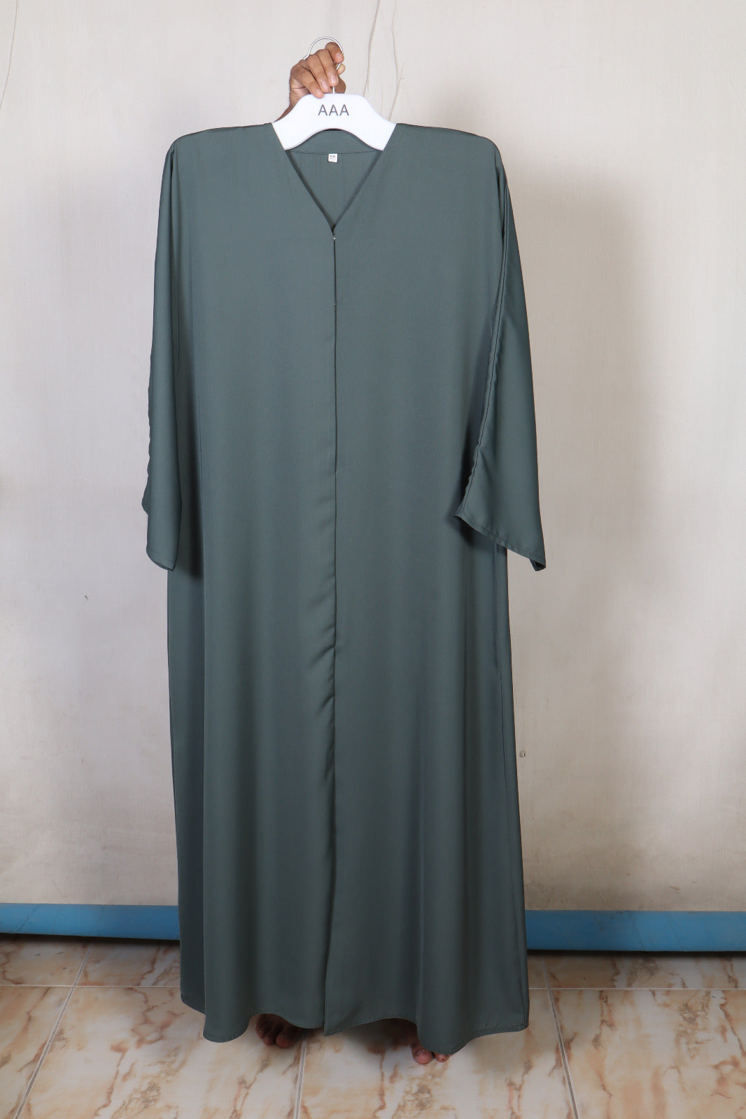 Plain Abaya - Dark Sea Green
