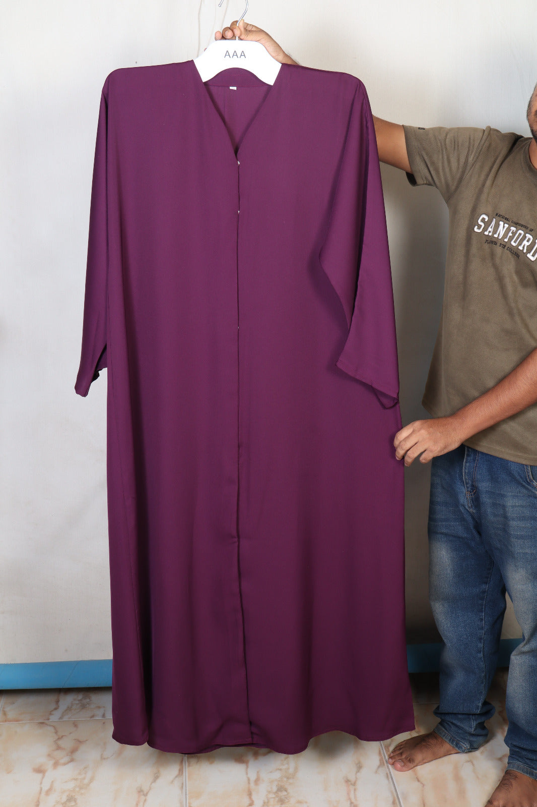 Purple Plain Abaya